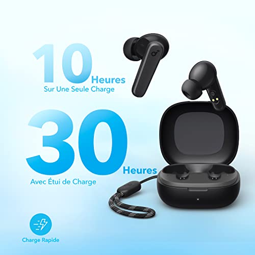 Soundcore by Anker P20i Ecouteurs Bluetooth sans Fil, Écouteurs sans Fil Bluetooth 5.3, conducteurs 10mm, Grosses Basses, 30H de Lecture, étanchéité IPX5, EQ Via App, 2 micros, Mode écouteur Unique – Image 5