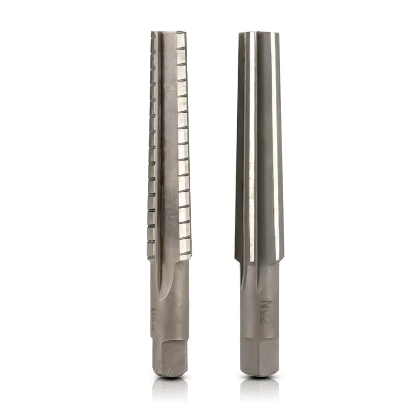 2pcs Morse Taper Reamer Set MT0/MT1/MT2/MT3/MT4 Steel Hand Reamers for Milling Finishing Cutter Tool,MT1