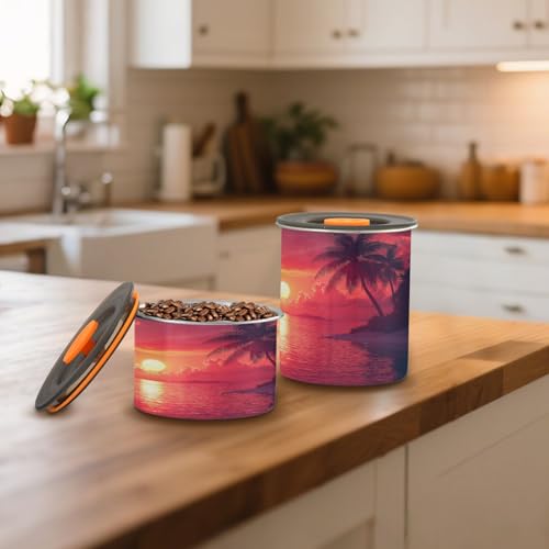 Lata para café hermética de acero inoxidable 17oz miniatura 6