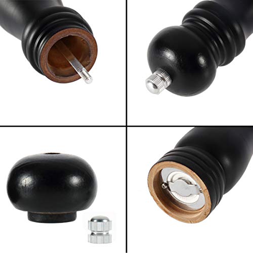 Smavles Pepermolen 2 PCS Kruidenmolen Zoutmolen Zout en Peper Mill Pepper Grinder Kit,Hand Spice Grinders Peterselie… - Image 4