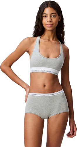 Calvin Klein Sujetador Bralette elástico, Gris (Grey Heather), M