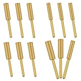 Tweruna 12 PCS Gold Chainsaw Sharpener Bits, High Hardness Chainsaw Sharpening Bits Titanium Plated for Chain Saw, 3 Sizes(5/32'', 3/16'', 7/32'')