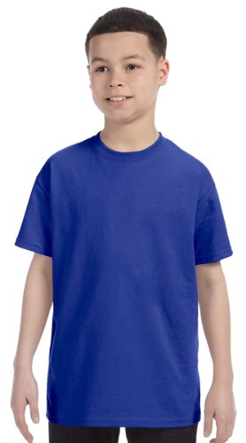 Image of Gildan - Youth Heavy Cotton 100% Cotton T-Shirt. 5000B XL Cobalt