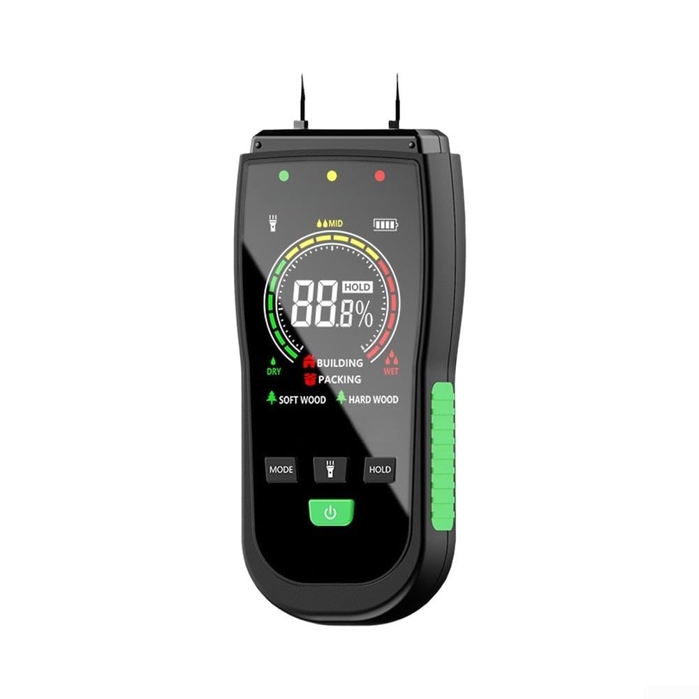 Holzfeuchtemessgerät 2-Pin LCD Display Daten-Hold