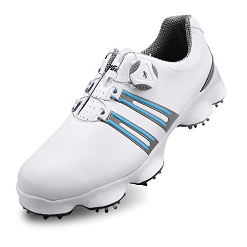 Waterproof Men's Golf Training Shoes, Light and Comfortable Golf Shoes, Breathable Golf Sports Shoes with Non-Slip Studs, Club Golf Casual Shoes