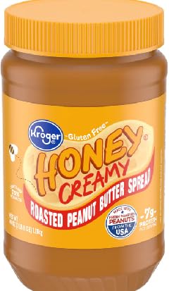 Untable de Mantequilla de Maní Cremosa con Miel Sin Gluten Kroger 40 oz