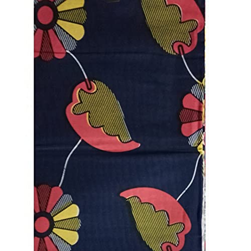 MAYNOWAX Coupon Tissu Wax Pagne Africain 100% coton 2 yards soit 180cm x 120cm