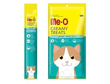 Me-O Creamy Treats with Bonito for Cats and Kittens -Pack of 6
