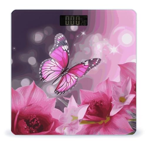 Báscula Digital de Baño con Plataforma Amplia y Pantalla LCD miniatura 1