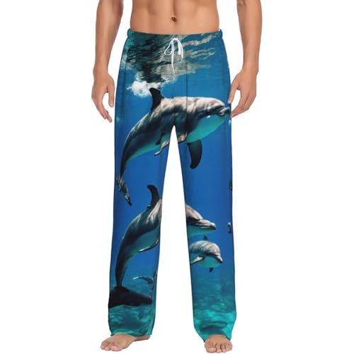 Pantalon de pyjama homme avec motif dauphin amusant à offrir