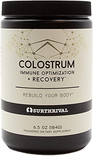 Surthrival: Colostrum Powder (6.5oz), Immune Optimization & Recovery, Powdered Dietary Supplement, Gut Health, Immune Support, Keto Friendly