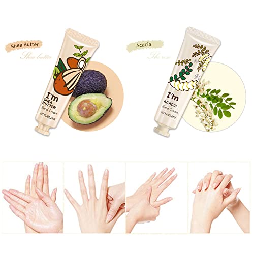 Bonniestore 10 Pack Fruits Fragrance Hand Cream, Moisturizing Hand Care Cream Travel Gift Set With Natural Aloe And Vitamin E For Women-30Ml #TOP5