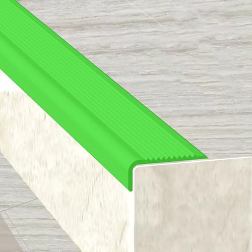Nariz de vinilo para escaleras, borde antideslizante autoadhesivo, impermeable para interiores y exteriores, tiras de PVC precortadas para escaleras, protector de esquina de borde seguro