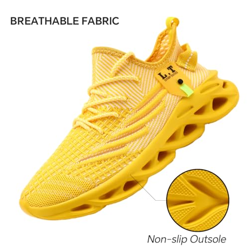 Image of Mens Running Shoes Gym Slip on Sneakers Non Slip Walking Tennis Sports Work Athletic Workout Casual Lightweight Breathable Fashion