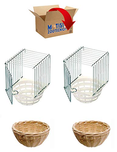 Nido In Vimini Per Uccelli - Diametro 10 Cm, Per Canarini E Volatili, Confezione Da 10