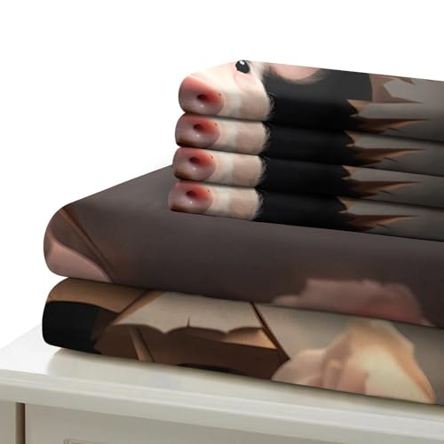 Parure de lit 3D imprimée lune microfibre super douce 220x240