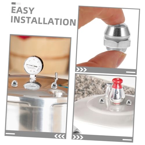 Válvula de seguridad para olla a presión VOSAREA, 4 piezas, de acero inoxidable, válvula de liberación de presión para electrodomésticos de cocina, piezas de repuesto fáciles de instalar para diversos modelos miniatura 3