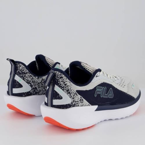 Tenis Fila Duality Masculino,Branco/Marinho/Laranja,41