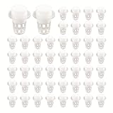 ZERONOWA 水耕栽培ポット メッシュかご スポンジ付き 50個セット 定植育苗 有機栽培対応 (クリア)