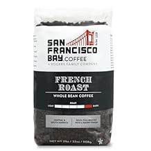 San Francisco Bay Coffee - Dark Roast Whole Bean Coffee - French Roast 2 lb bag