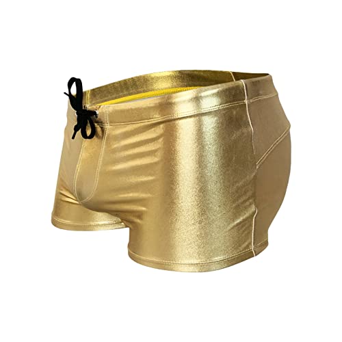 JEShifangjiusu Mens Swim Trunk Swimwear Bathing Suit Swim Brief Square Leg Board Short Athletic Drawstring Waist Beach Shorts