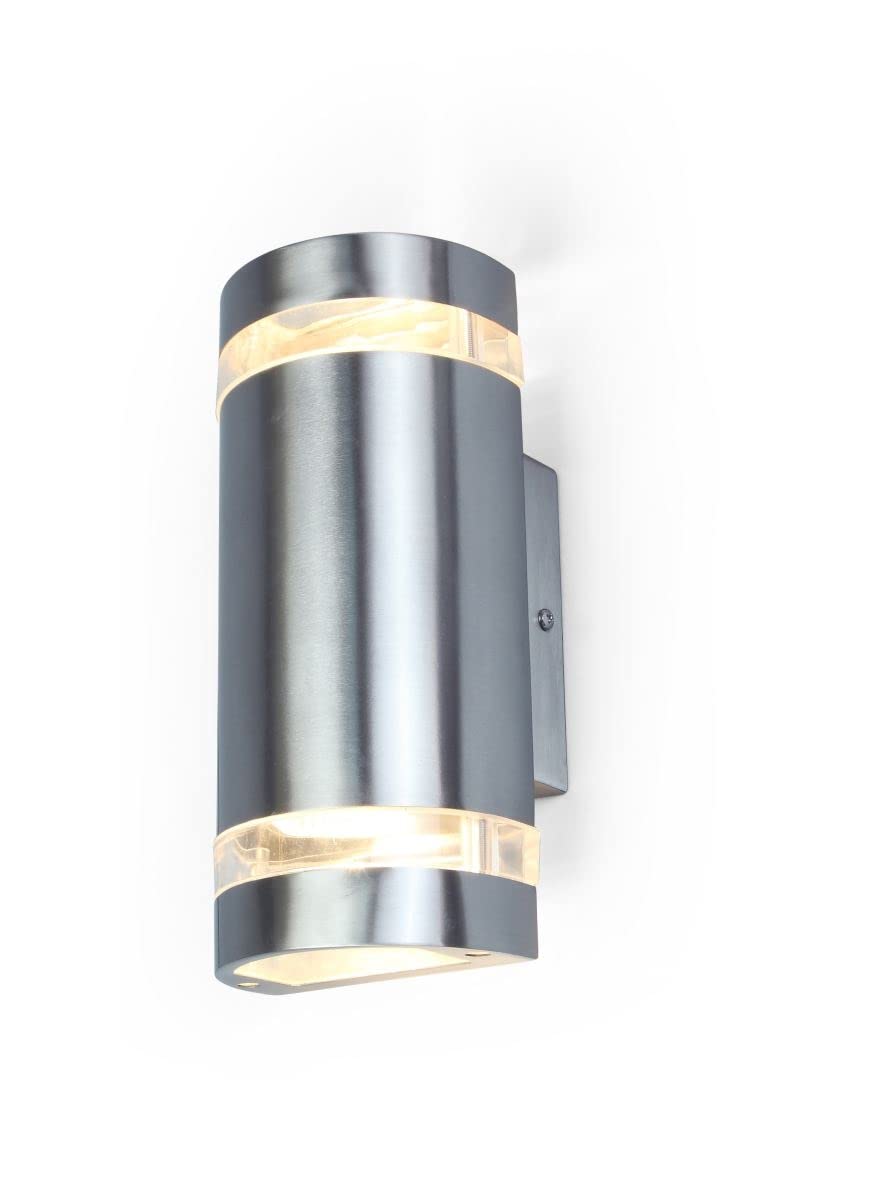 Eco Light Lutec Focus LED-Außenwandleuchte, 35W, Edelstahl (ST6040GU10)