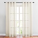 Protection de la vie privée : ces rideaux transparents empêchent de voir clairement ce qui se trouve derrière le voilage tout en conservant la luminosité. Les panneaux de draperie laissent filtrer la douce lumière du soleil tout en offrant une intimité contre les regards indiscrets.