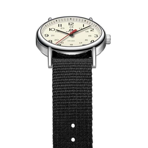 Image of LN LENQIN Mens Watches Unisex Military Sport Nylon Strap Stylish Luminous Fashion Analog Quartz Watch for Men Waterproof Army Tactical Casual Wristwatch