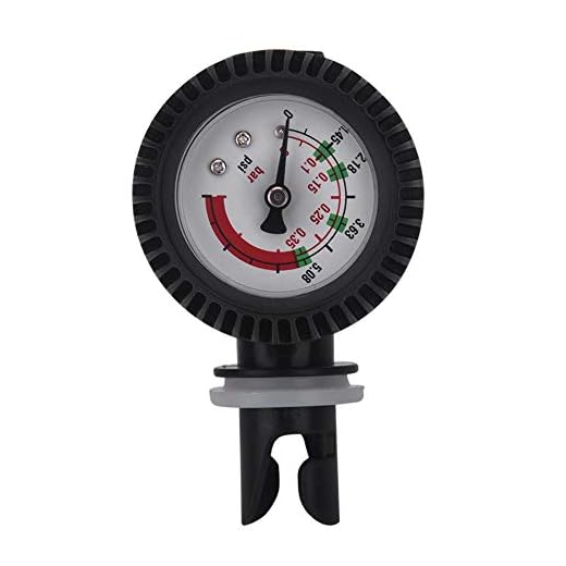 VGEBY Manometer Schlauchboot, Manometer Kajak Digital Boot Nylon Schlauchboot Luftdruckprüfer Barometer 0-0.35 bar / 0-5.08 PSI für Aufblasbares Kanu Boot SUP Kajak Schlauchboot Board Raft