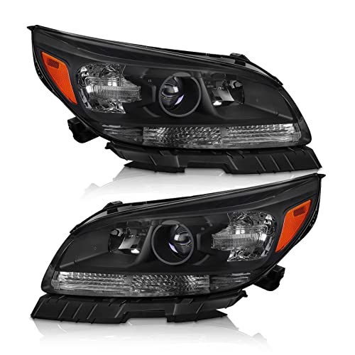 AS Headlight Assembly For 2013 2014 2015 Chevy Malibu Headlights Projector Headlamp Left+Right 13 14 15