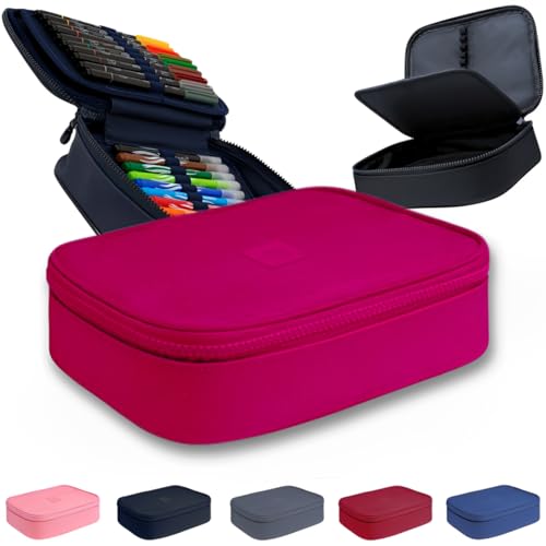 Estojo Escolar Organizador Box Grande Para Lapis Feminino Masculino Material Escolar (Pink)