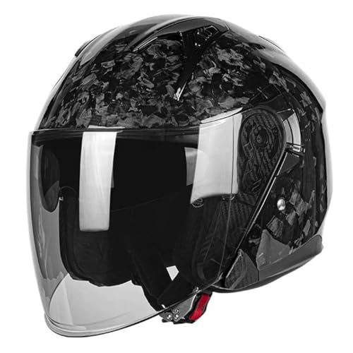 Casco moto jet vintage para rutas urbanas en scooter y motocicletas custom