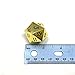 Massive! Solid Metal Jumbo 35mm d20 Spin Down Life Counter Dice Die Bright Gold MTG
