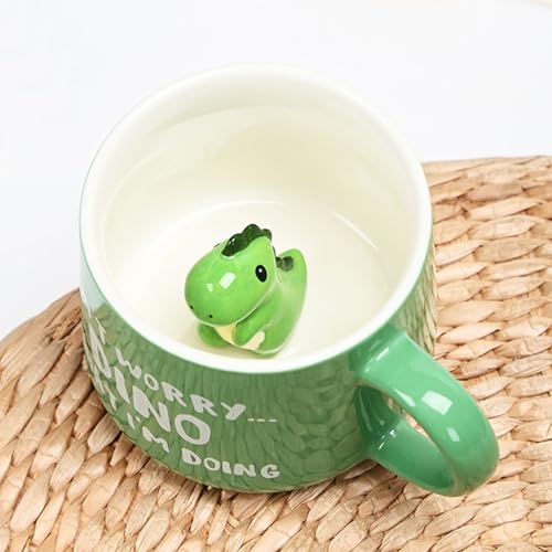 Dvagoent 400 ml Mug 3d Taza Ceramica, Tazas Bonitas Adecuado Para La Oficina En Casa (Dinosaurio) Dvagoent 400 ml Mug 3d Taza Ceramica, Tazas Bonitas Adecuado Para La Oficina En Casa (Dinosaurio)