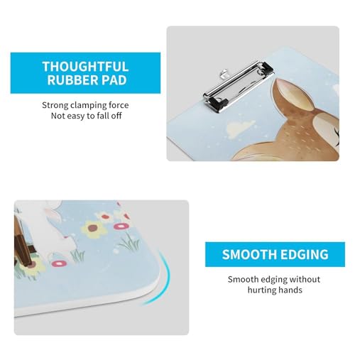 Porte bloc A4 pince planchettes mignon cerf porte document