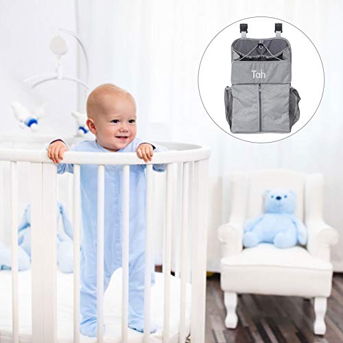 Toddmomy Organizador de fraldas para bebês, organizador de berçário, bolsa para pendurar trocador de