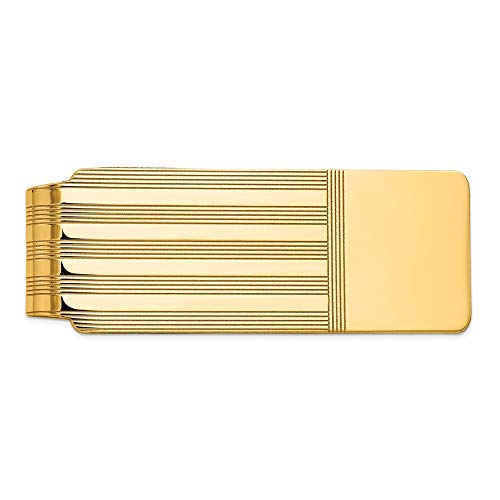 Men's 14k Yellow Gold Money Clip Fine Jewelry For Men Gifts For Him