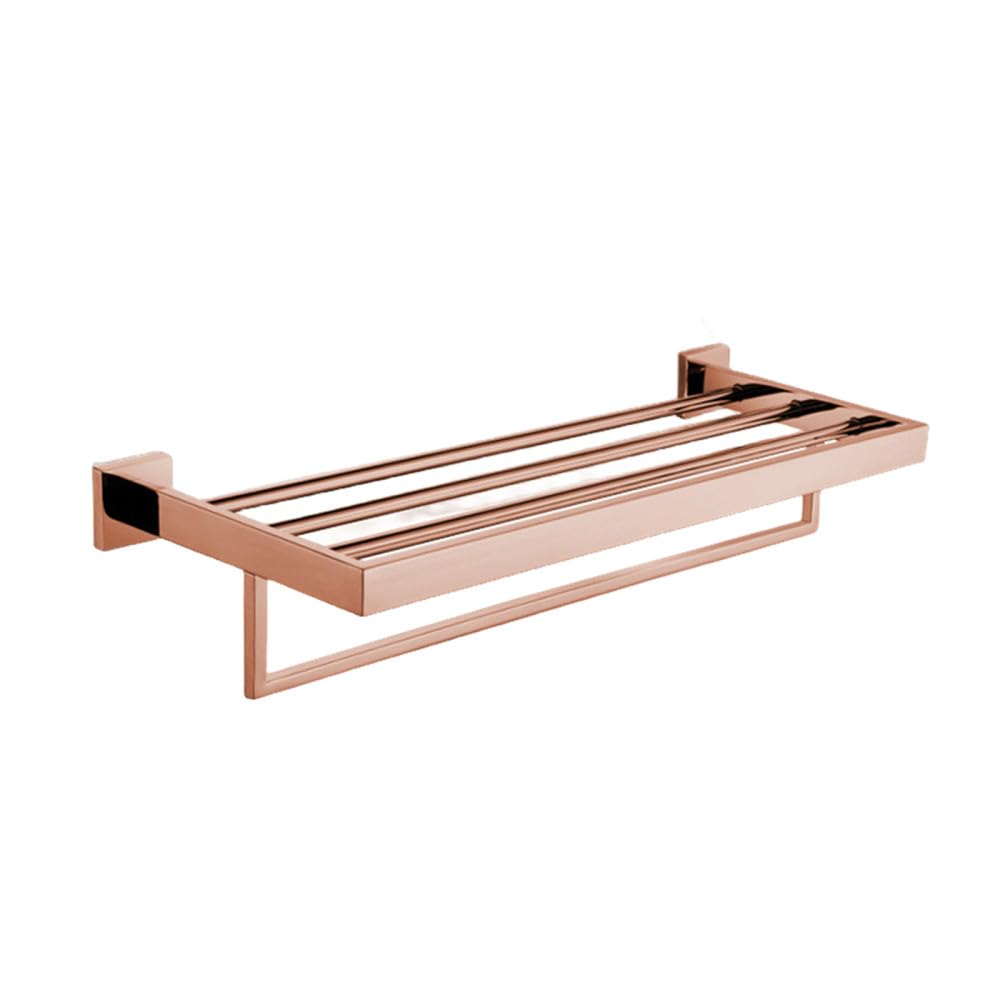Porte-serviettes 60 cm or rose poli : créez une ambiance spa relaxante dans votre salle de bain