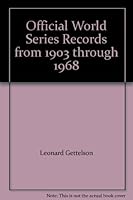 Official World Series Records from 1903 through 1968 B0056BPU3K Book Cover