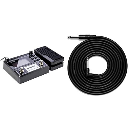 Mooer GE100 processeur multi-effets guitare electrique cable jack coude 3m Tiger GAC42