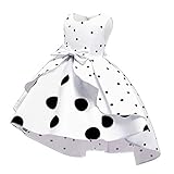 Cichic Girls Party Dress Princess Dress for Girls Formal Dresses Elegant Baby Girls Dress Age 0-10 Years … (9-10 Years, White Dots)