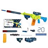 Soft Foam Bullet Toy Gun, with 20 Soft Bullet, Green, M416 Toy, Electric Toy Gun , Safe and Fun Toy...