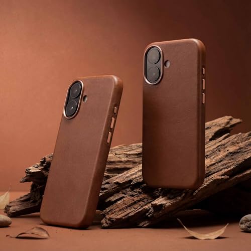 Housse cuir iPhone 17 marron étui protection Pack & Smooch végétal - 2