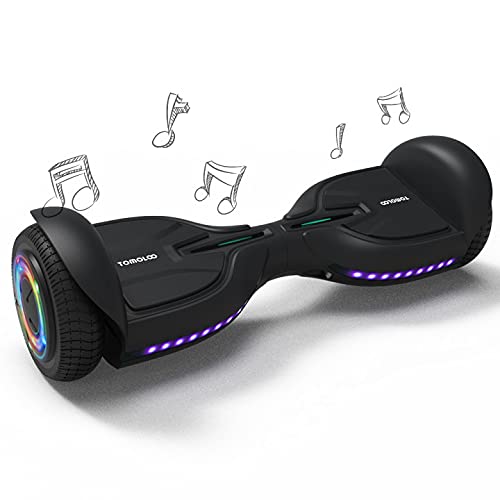 TOMOLOO Bluetooth Hoverboard with Led Light Flashing Wheels, Hoverboard for Kids, 6.5'' Self Balancing Electric Scooter …