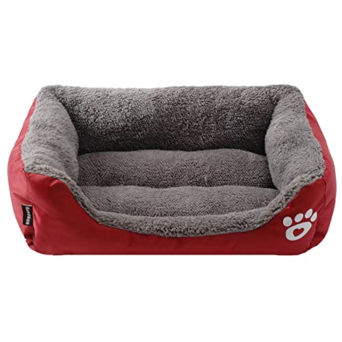 犬用ベッドマット 大型犬用ベッド 犬用ペットベッド 犬用ベッド ペットベッド 犬用品 犬小屋 ペット用品 猫用ベッド・ソファ(Red,XXL)