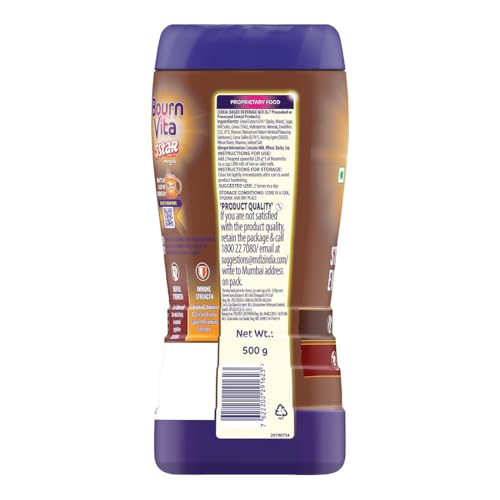 Bournvita 5 Star Magic Nutrition Drink, 500 g Jar