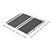 Silver Spring Aluminum Folding Wheelchair Ramp Plus 2' x 29