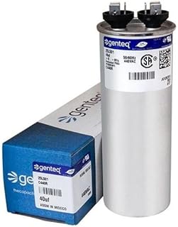 Lennox 100463-04 - 40 uf MFD 440 Volt VAC Genteq Replacement Round Run Capacitor