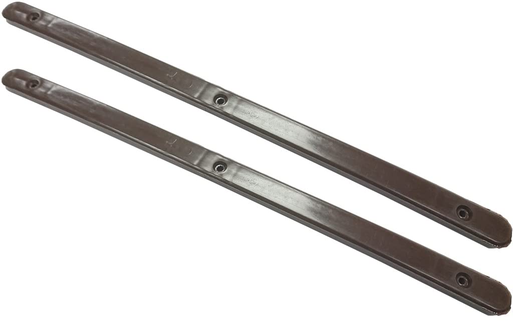 Onestopdiy.com Brown 5 Pairs Of Drawer Slides Flat Plastic Runners 310Mm X 16Mm X 6Mm