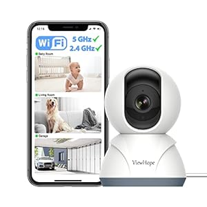 Indoor Pet Security Camera – 2K WiFi Pet Camera, Pet Camera with Phone App, 2.4G & 5G Dual Band WiFi Indoor Security Camera 360, Dog Camera with Speaker, Camera Monitor Home Security Indoor